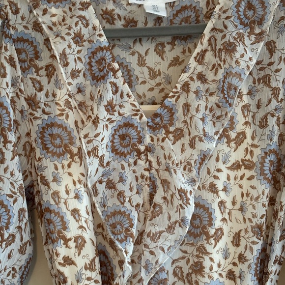 Lucky Brand Long Sleeve Floral Boho Maxi Dress Size Small NWOT - Picture 10 of 15